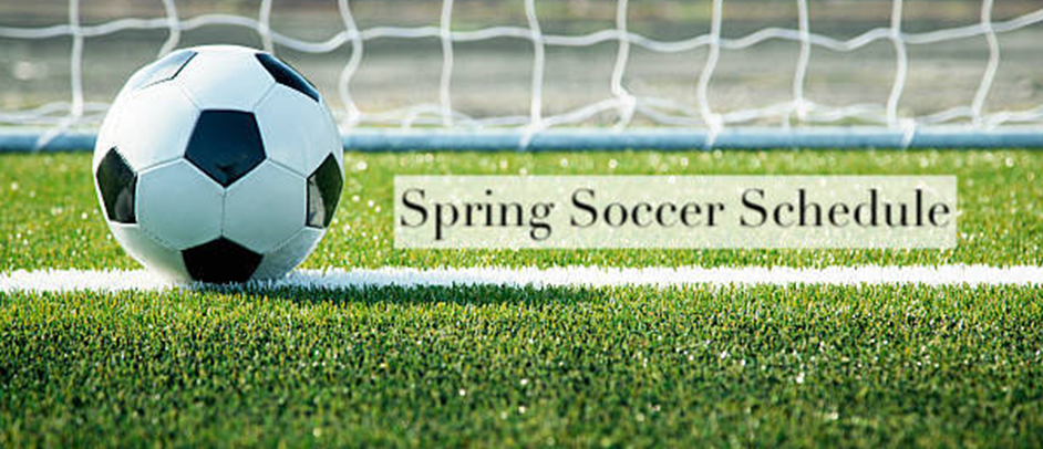 2022 Spring Soccer Schedule
